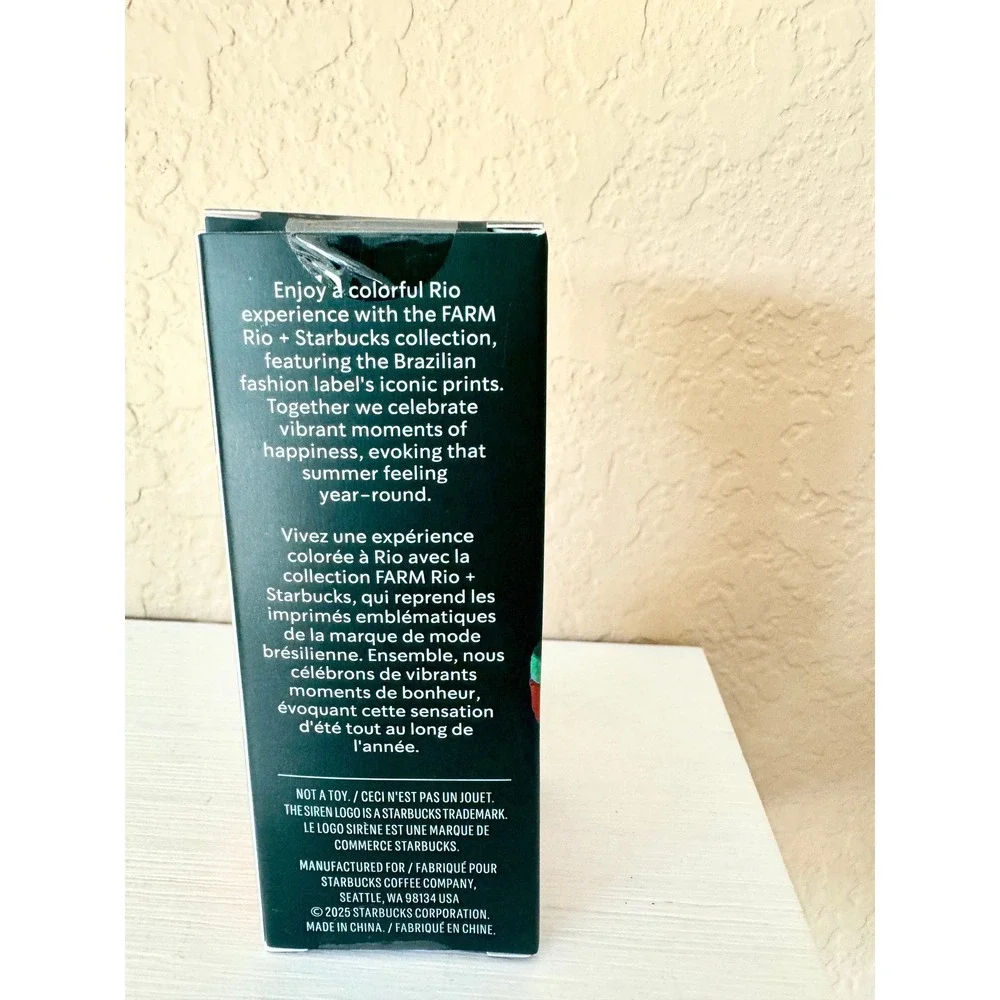 Starbucks x FARM Rio‎ Cold Cup Keychain Tropical Floral 2025 Limited Edition
